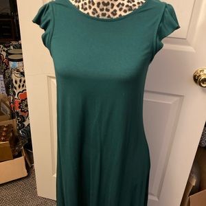 Women’s green dress
